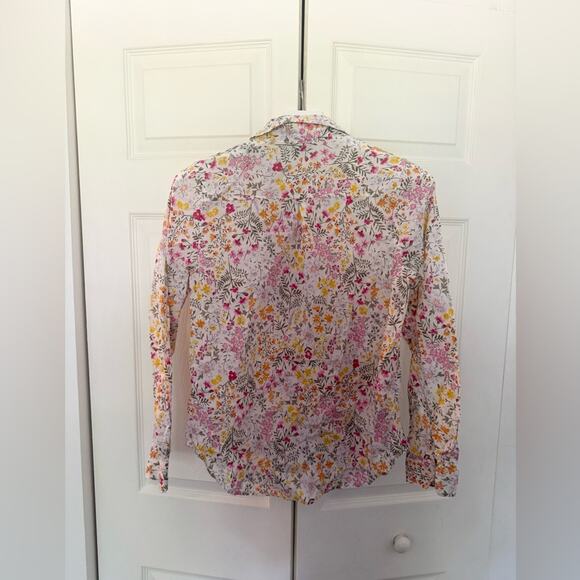 Old Navy The Classic Shirt Ditsy-Floral Print Classic Shirt Colorful Size Small - Picture 6 of 7